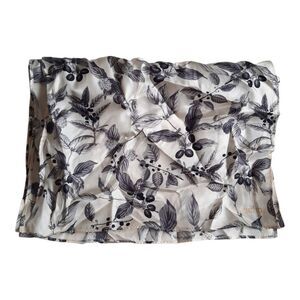 Echo Black and Cream Silk Scarf